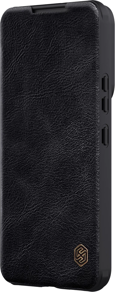 Mbështjellës Nillkin Qin Leather Pro Case për Samsung Galaxy S22+, me kapak dhe mbrojtës kamere, i zi
