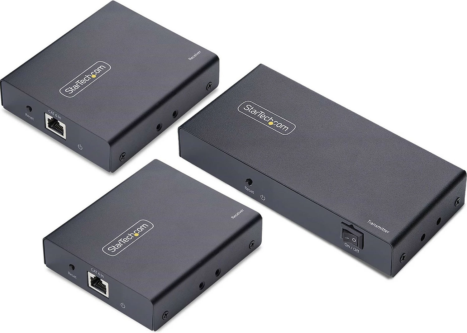Zgjatues dhe ndarës HDMI StarTech 1x2 mbi CAT6/CAT6a, 4K 60Hz, deri 70m, i zi