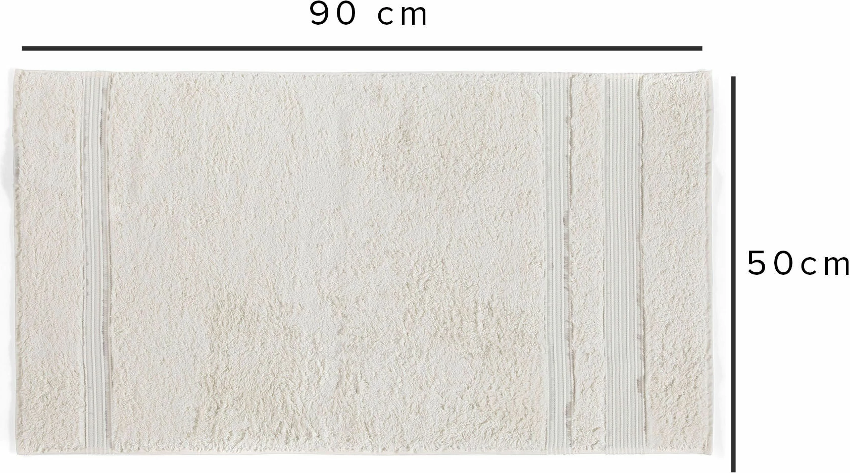 Peshqir duarësh Mijölnir, London Hand, krem, 50x90cm