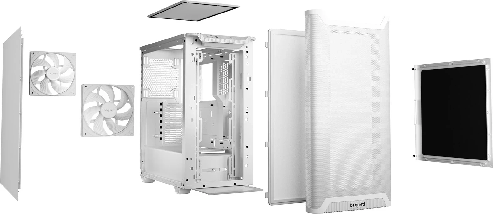 Kasë BE QUIET! PURE BASE 501 Airflow, Midi Tower, Bardhë