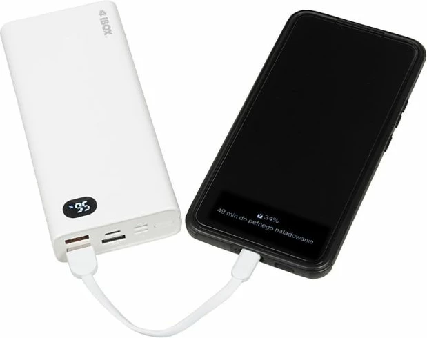 Power bank iBox PB20 20000 mAh, e bardhë