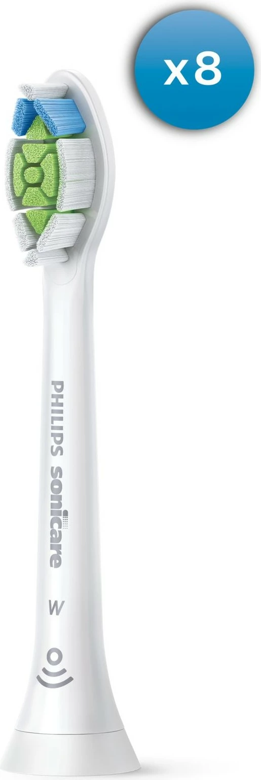 Koka furçe dhëmbësh Philips W2 Optimal White HX6068/12, 8 copë, e bardhë