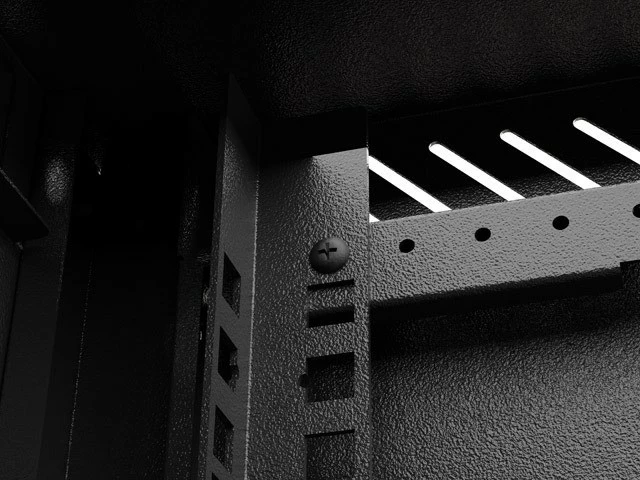 Kasë RACK LANBERG 10" 9U 300x300mm, e zezë, dyer xhami