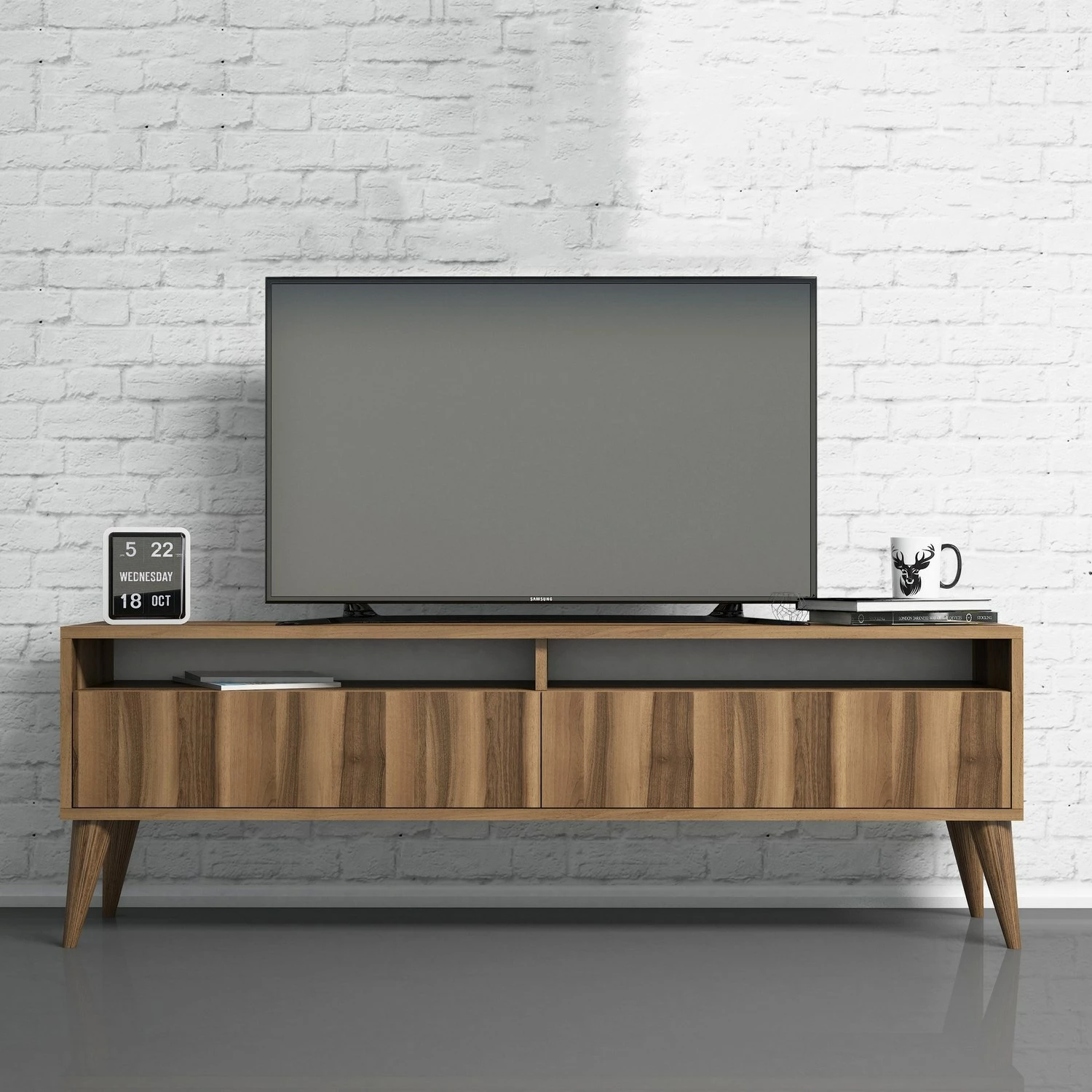 Komodë TV Hanah Home, Best 2, ngjyrë arre