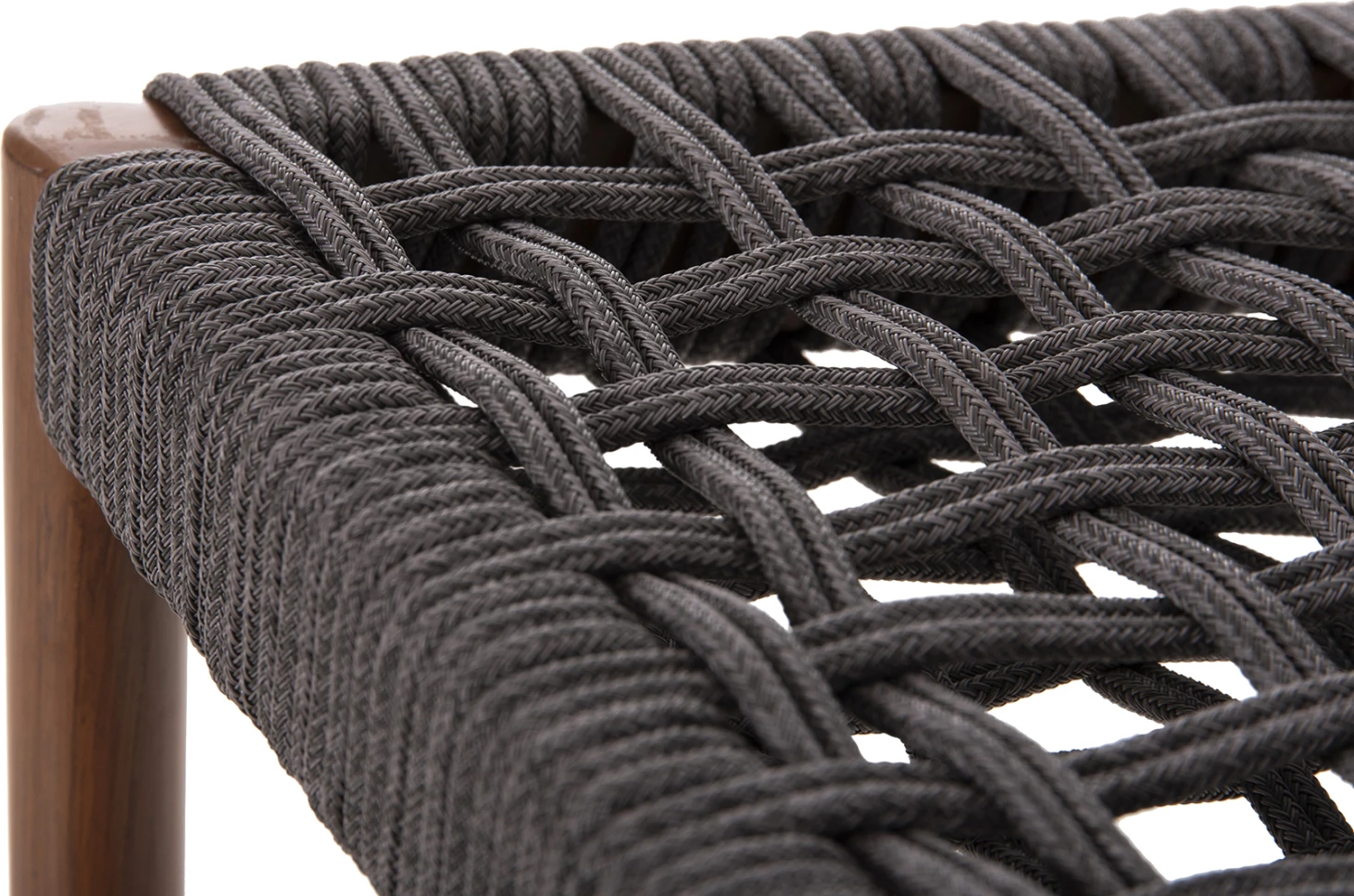 Karrige për bar, lartësi mesatare, EULO FH6087.01, alumin, ngjyrë arre, ratan sintetik gri, 60x60x99H cm