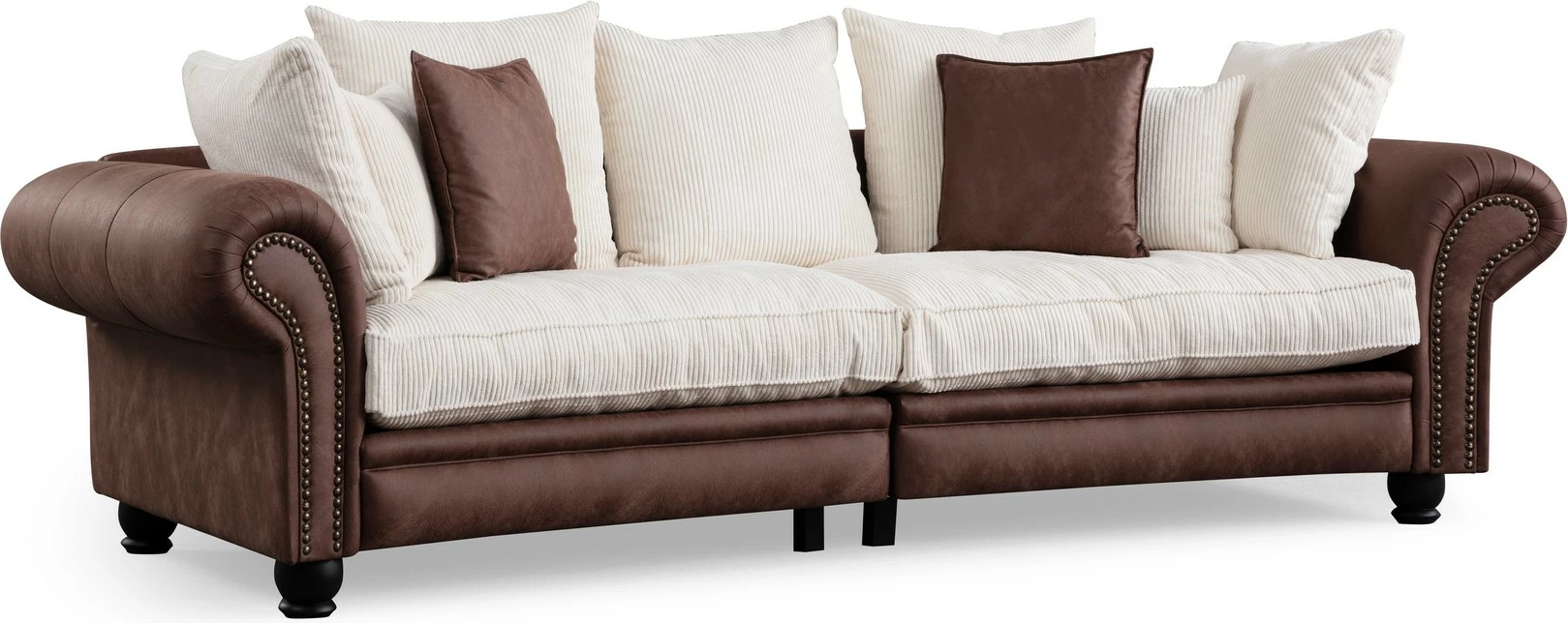 Divan treshe Atelier del Sofa, Fresno 3, kafe-bardhë