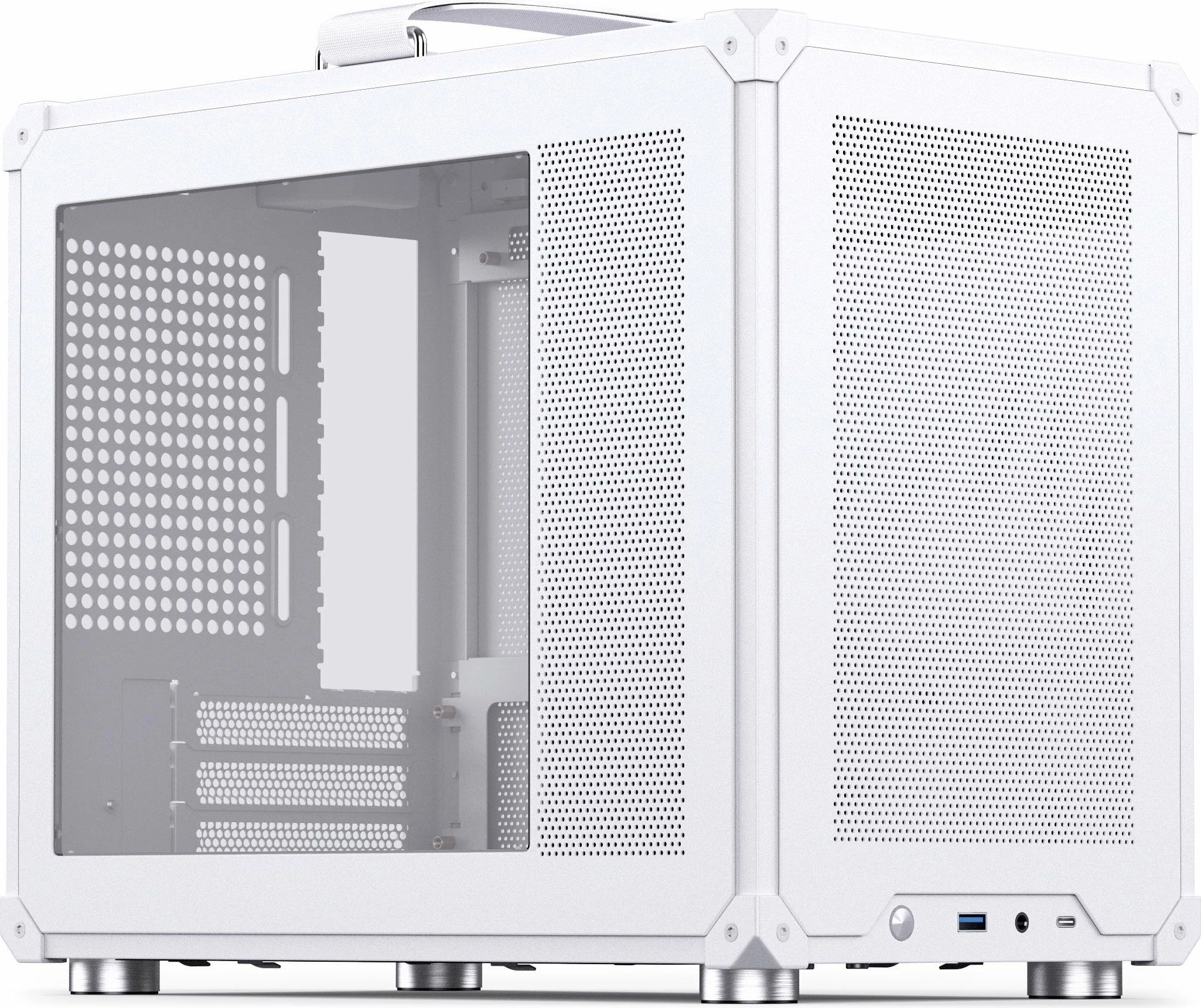 Kasë Jonsbo C6 MAX C6MAXWHITE, Micro-ATX/ITX, USB-C, e bardhë