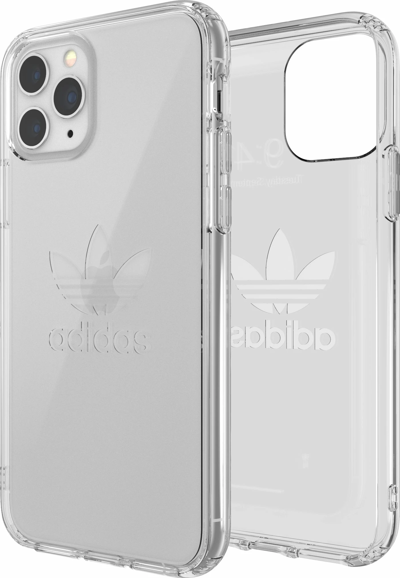Mbështjellës Adidas Originals Protective Clear Case Big Logo FW19 për iPhone 11 Pro, transparent