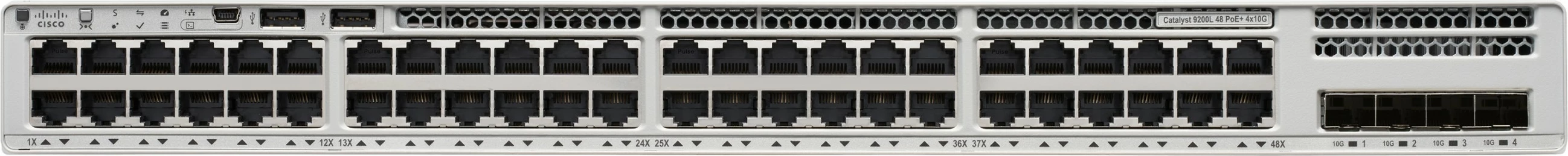Switch Cisco Catalyst 9200L, 48 porta, PoE+, Layer 3, Gigabit Ethernet