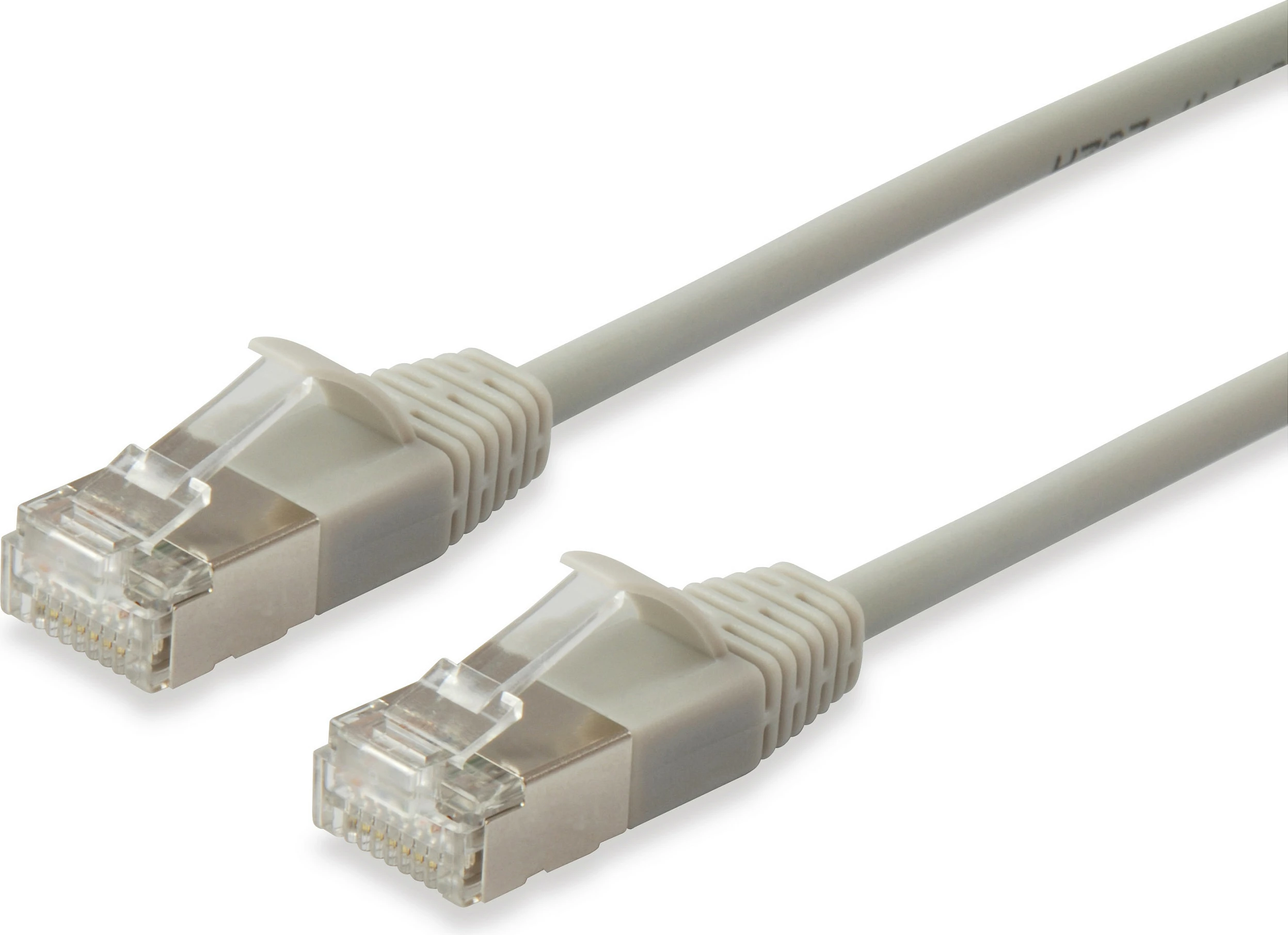 Kabel rrjeti EQUIP Cat6a Slim patch 0.15 m, RJ-45, F/FTP, 10Gbps, bezhë