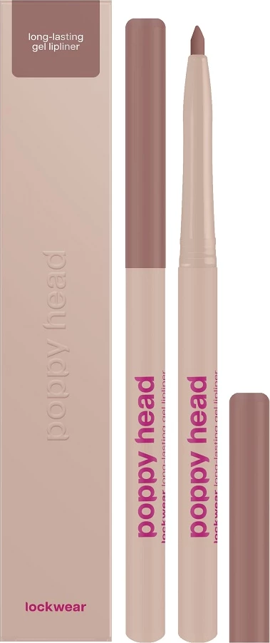 Laps për buzë Poppy Head Lockwear Long-lasting Gel Lip Contour për femra 01 Hero Shade 0.6g