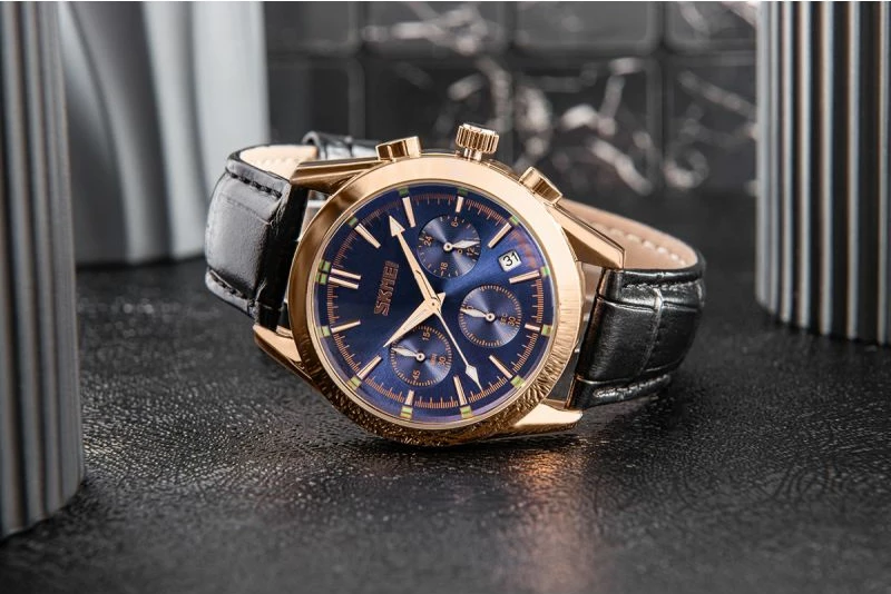 Orë dore për meshkuj Skmei, e zezë