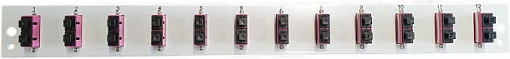 Panel patch fibër optike EFB Elektronik, 1U, 12x SC Duplex OM3, gri