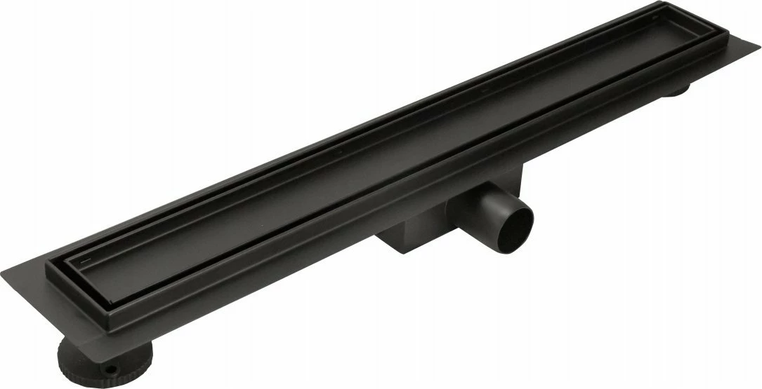 Kullues linear dushi Vendita DUO 600 mm 2-në-1 inox AISI 304, e zezë matte
