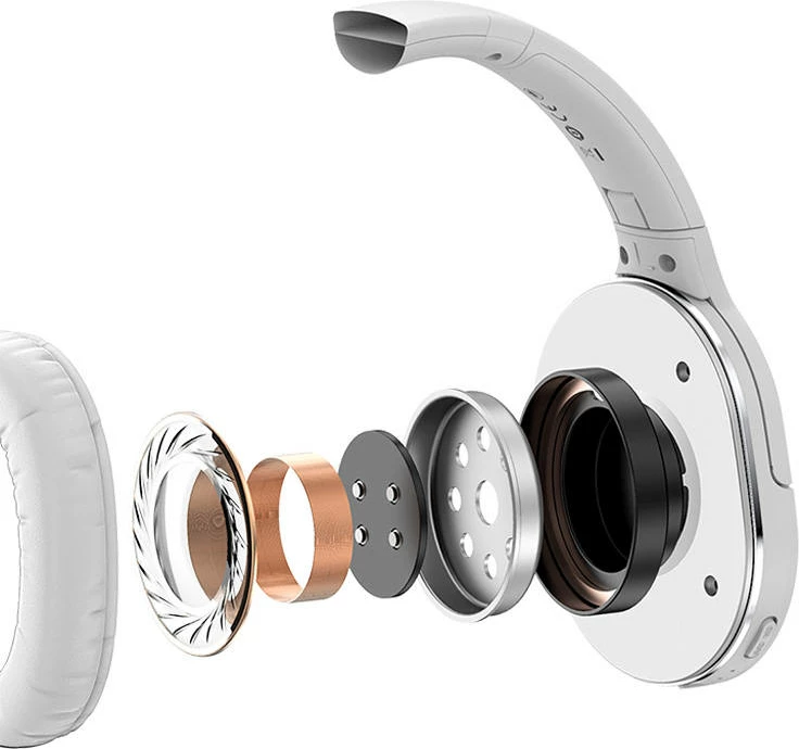 Kufje pa tela Baseus Encok D02 Pro NGTD010302, Bluetooth 5.3, 40mm, 40 orë, USB-C, të bardha