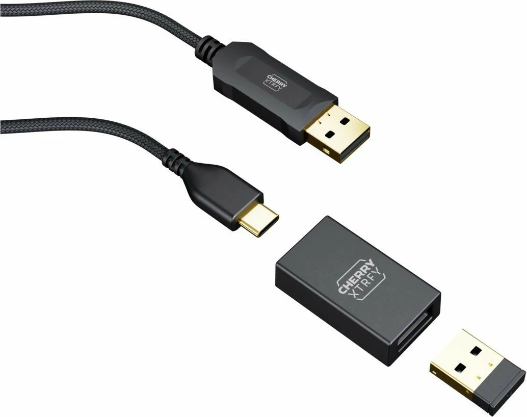 Maus CHERRY XTRFY M68 Wireless, 26000 DPI, Ngjyrë e zezë, Ngjyrë turkeze