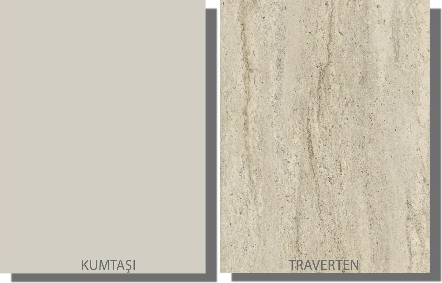 Tavolinë kafeje Skye Decor, ngjyrë travertin, sandstone
