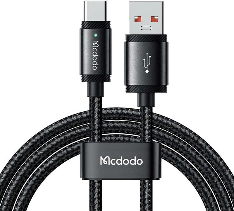 Kabllo Mcdodo CA-4730 USB-A në USB-C, 1.5m, 120W, e zezë
