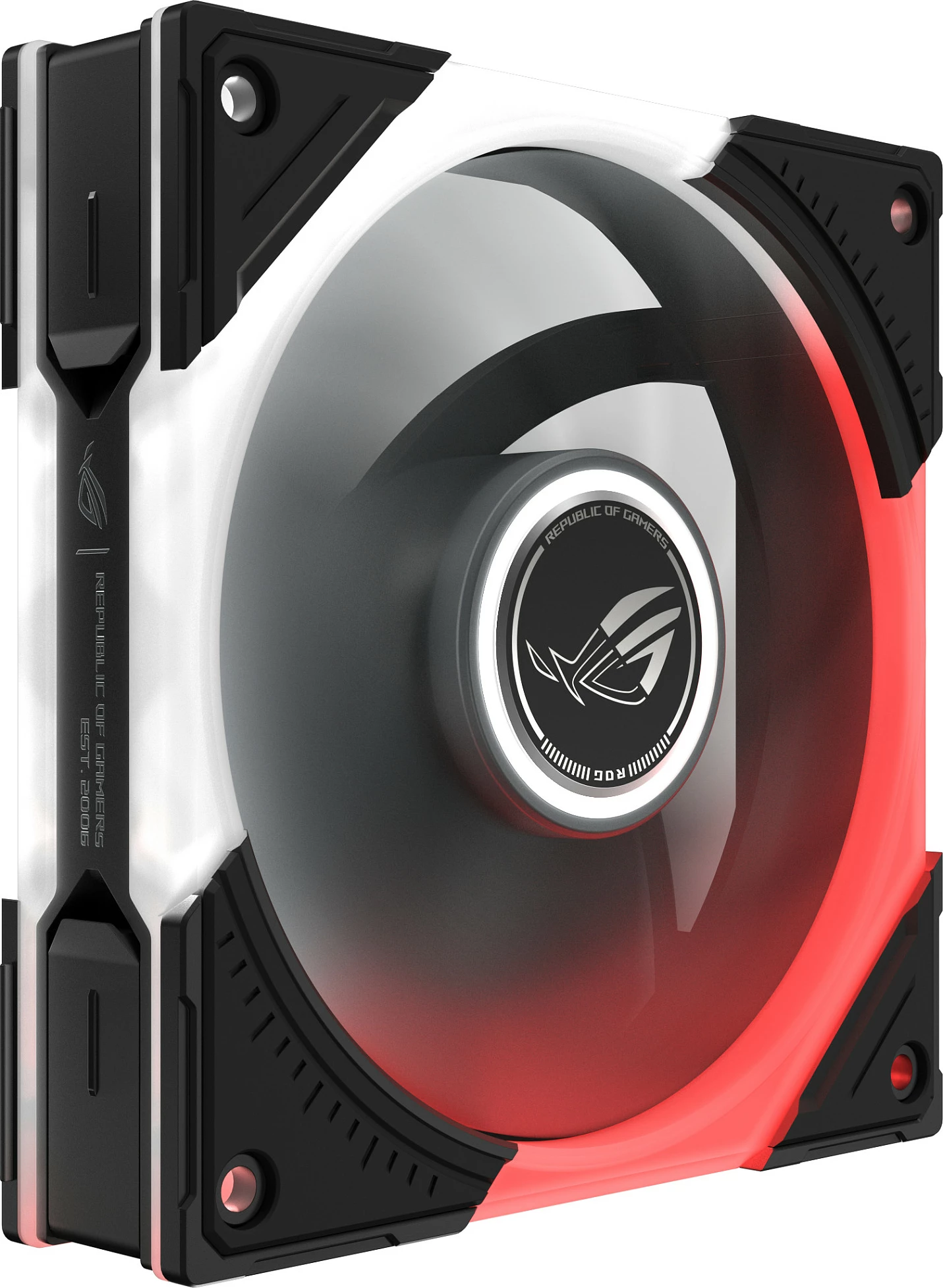 Ventilatorë për kasë ASUS ROG Eurux GR120, ARGB Reverse, set 3n1, i zi