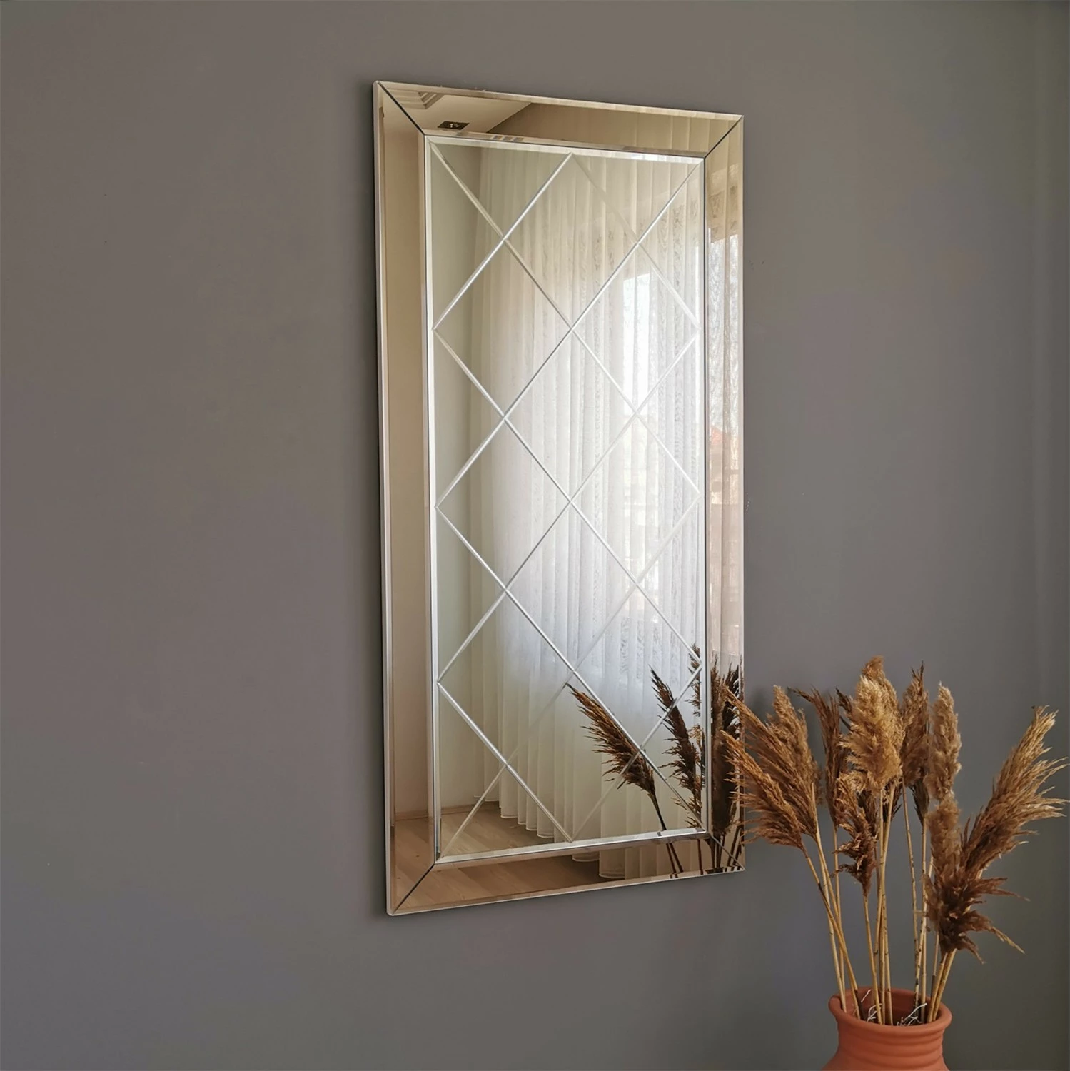 Pasqyrë Hanah Home, bronzie, A330D, 65x130cm