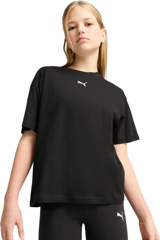 Maicë për fëmijë Puma ESS Centered Cat Logo Boxy Tee 685131-01, e zezë