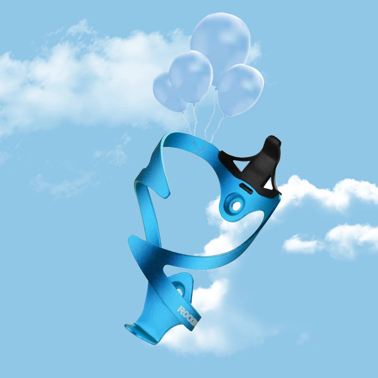 Mbajtëse shishe biçiklete Rockbros 2017-11ABL, alumini, kaltër