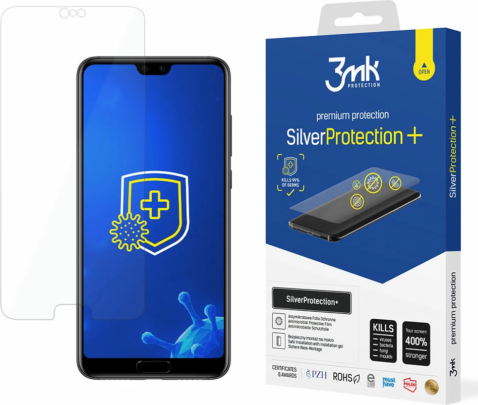 Folje mbrojtëse 3mk SilverProtection+ për Huawei P20 Pro, Transparent