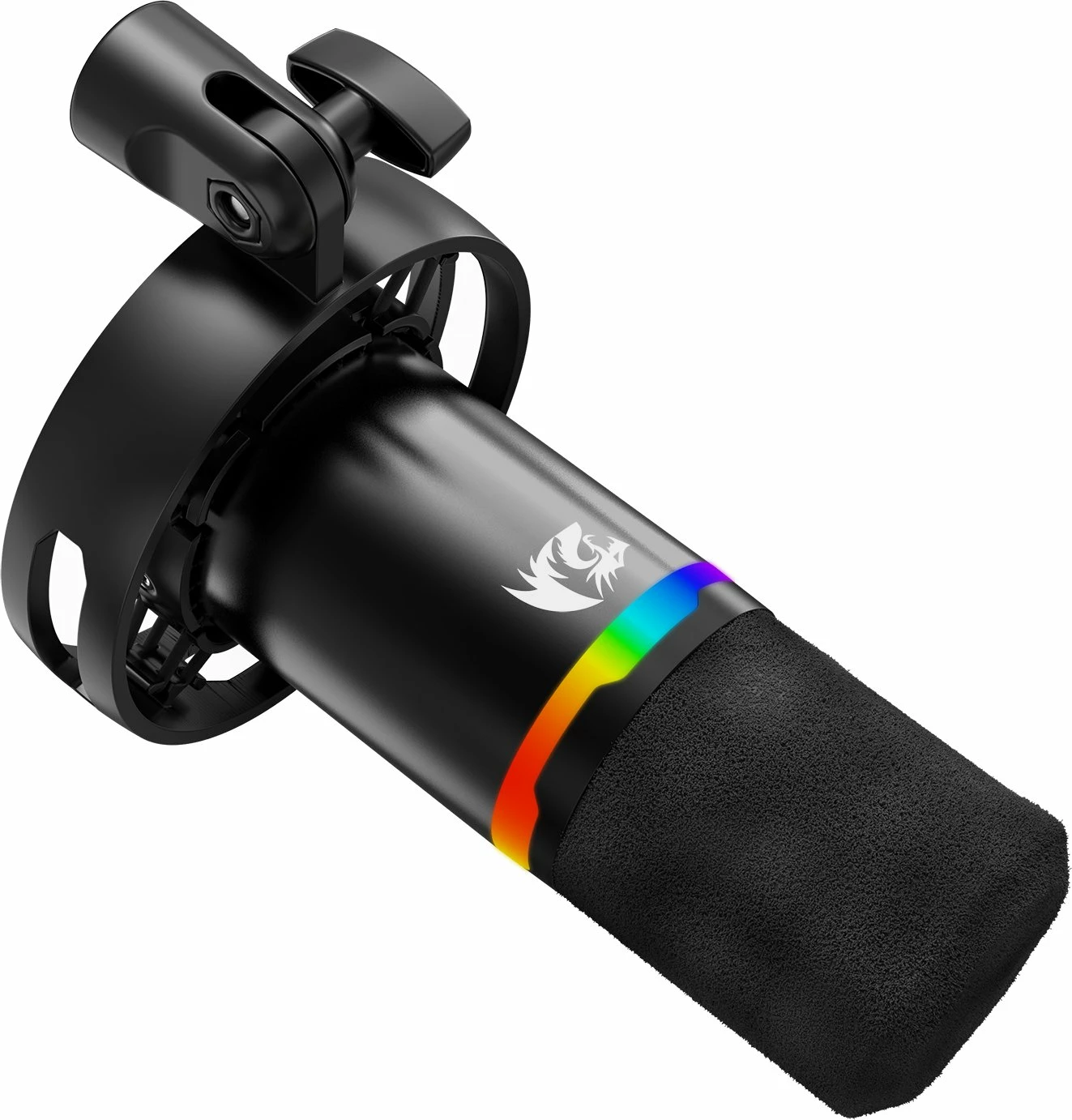 Mikrofon Redragon Solara GM307 dinamik USB/XLR me krah, RGB, i zi