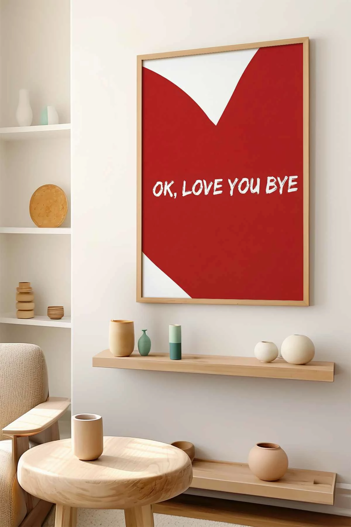 Pikturë dekorative me kornizë MDF, Wallity, shumëngjyrëshe, 33x48cm