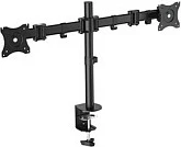 Mbajtëse tavoline për 2 monitorë EQUIP 13"-27", VESA 75x75/100x100, 360°, e zezë