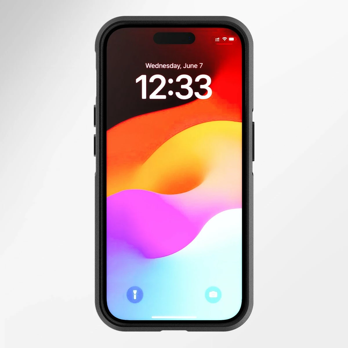 Mbështjellës 4smarts Defend, iPhone 15 Plus, 17 cm (6.7"), i zi