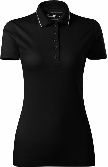 Polo maicë Malfini për femra, e zezë [Madhësia: M]
