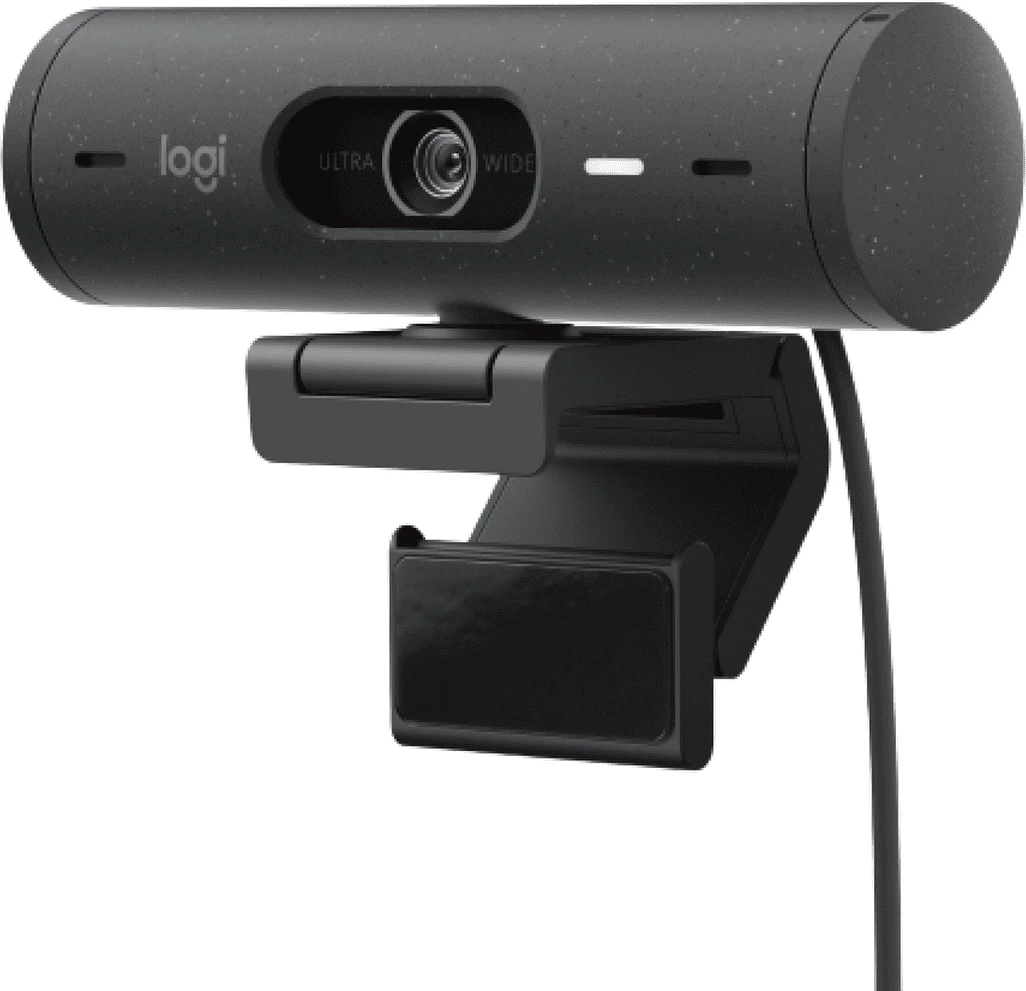 Webcam Logitech Brio 500 960-001422 1080p mikrofon i integruar USB-C e zezë