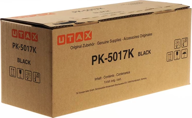 Toner, Utax PK-5017K 1T02TV0UT0, rendiment 8000 faqe, standard, e zezë