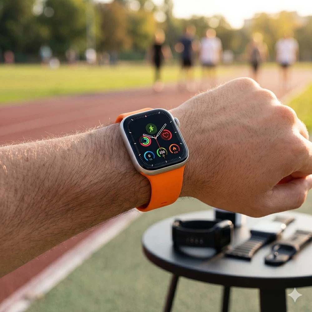 Ora e Mençur T-Watch X Max Series X (Set me rripa të ndryshëm), për njoftime, sport dhe përdorim ditor, e zezë/set multi-ngjyrësh