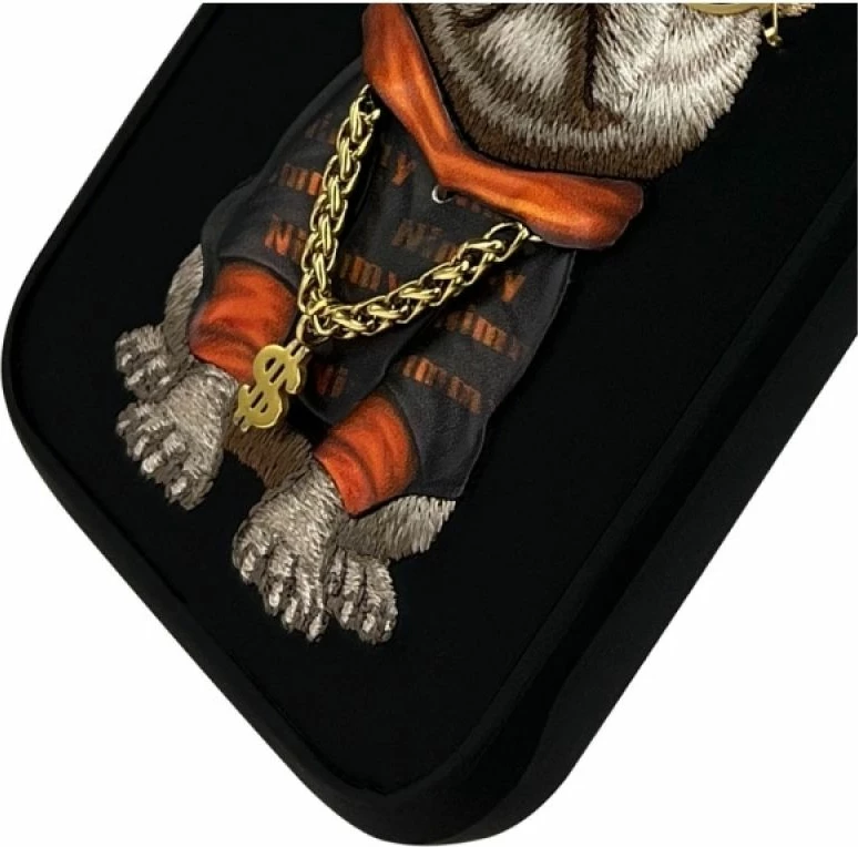 Kapak iPhone Nimmy Glasses Cool Dog për iPhone 16 Pro Max, i zi