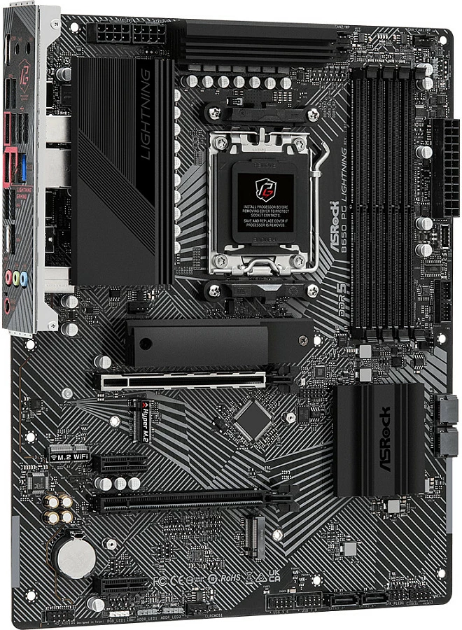 Pllakë amë Asrock B650 PG Lightning, AMD Socket AM5, DDR5, ATX, 128GB