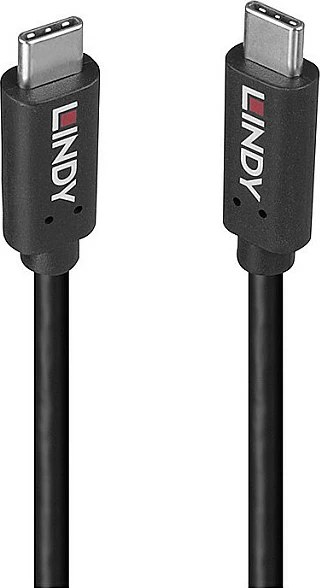 Kabel USB-C LINDY 0,5m, USB 3.2 Gen 2x2, 20Gbps, 100W PD, i zi