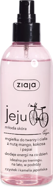 Mist për fytyrë dhe trup Ziaja Jeju për femra Mango Kokos Papaja 200ml