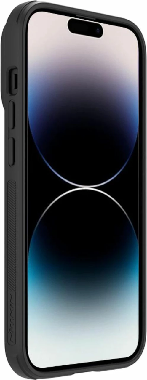 Mbështjellës Nillkin Textured S Case për iPhone 14 Pro, me kapak kamere, e zezë