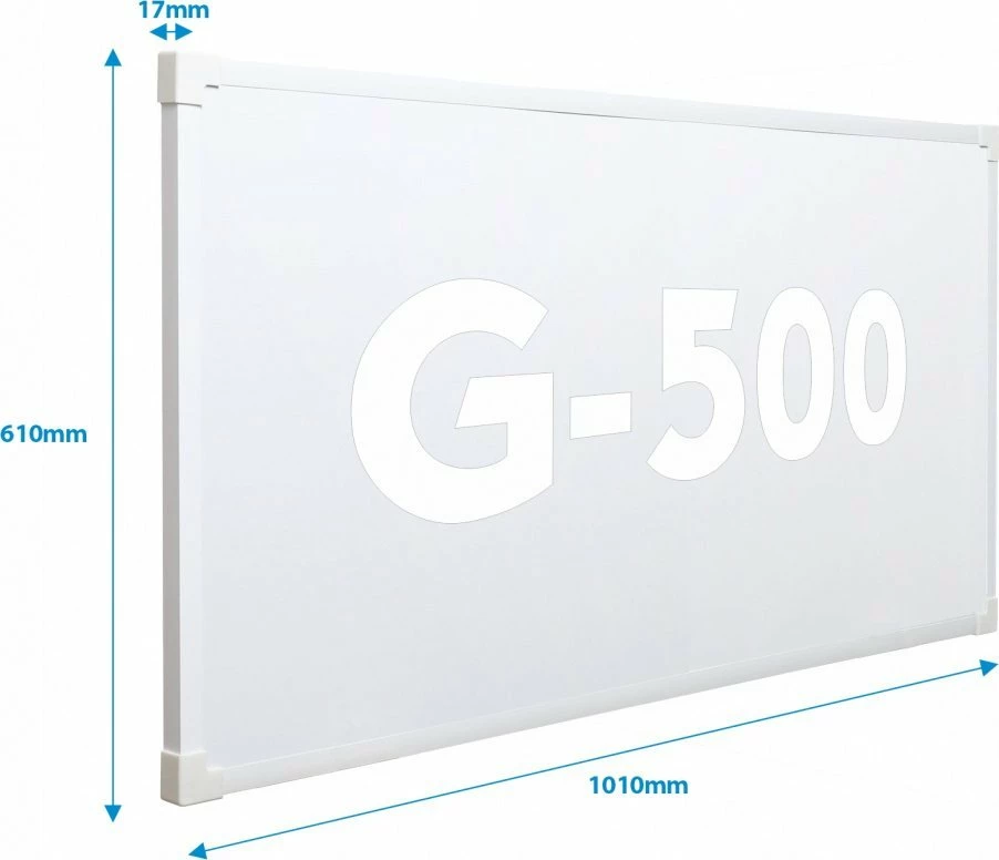 Ngrohës infra të kuqe Triton HANKSAIR G-500 500 W, 101x61 cm, 17 mm, me set montimi, i bardhë