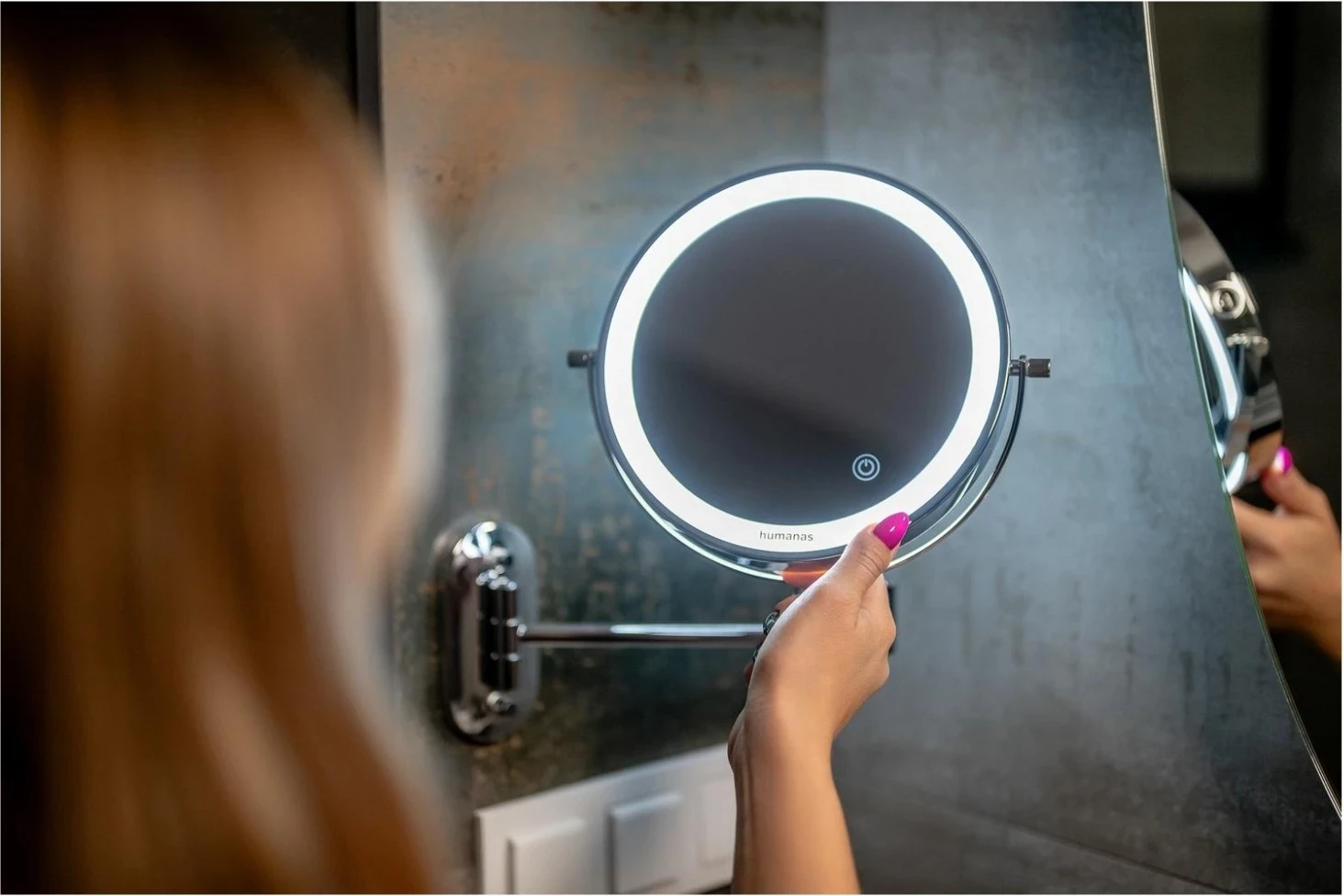 Pasqyrë Humanas HS-BM01, me ndriçim prapa dhe zmadhim