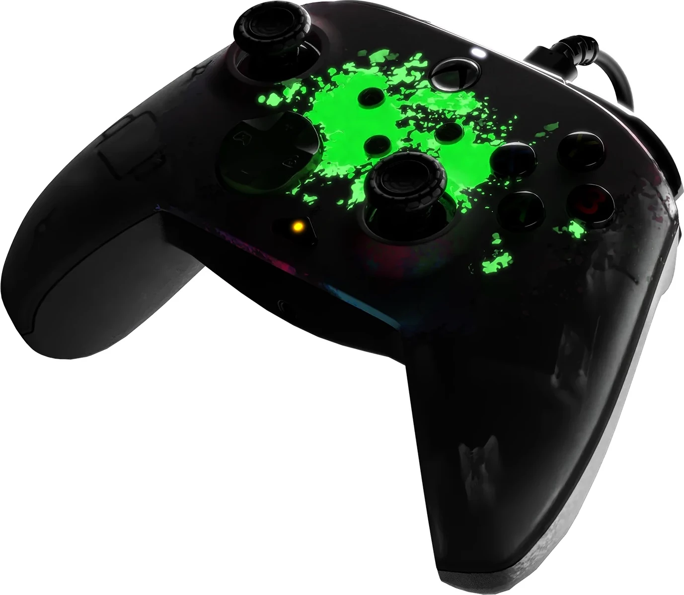 Kontroller me kabllo për Xbox PDP Rematch Space Dust, USB-C 2.4 m, glow in the dark