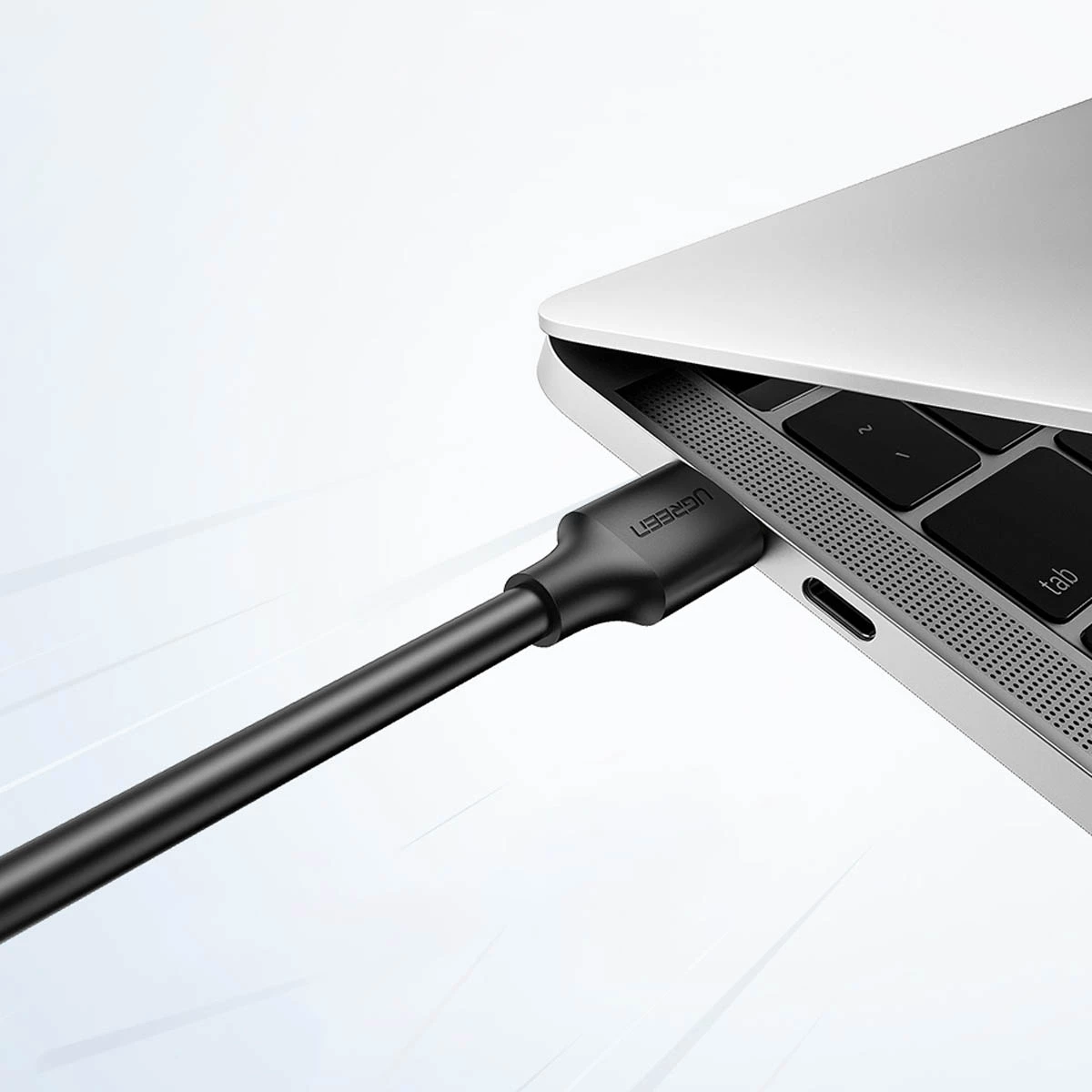 Kabllo Ugreen US128, USB-A 3.0 në USB-A 3.0, 0.5m, e zezë