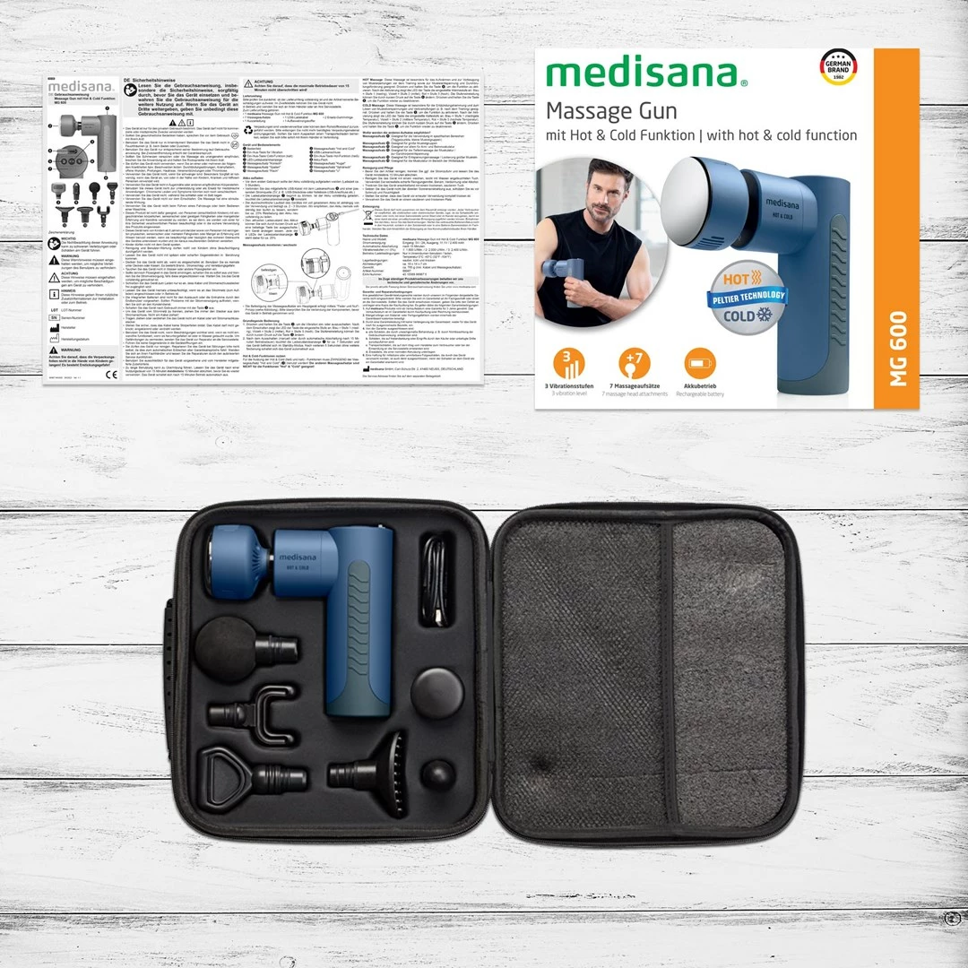 Masazher universal Medisana, i kaltër