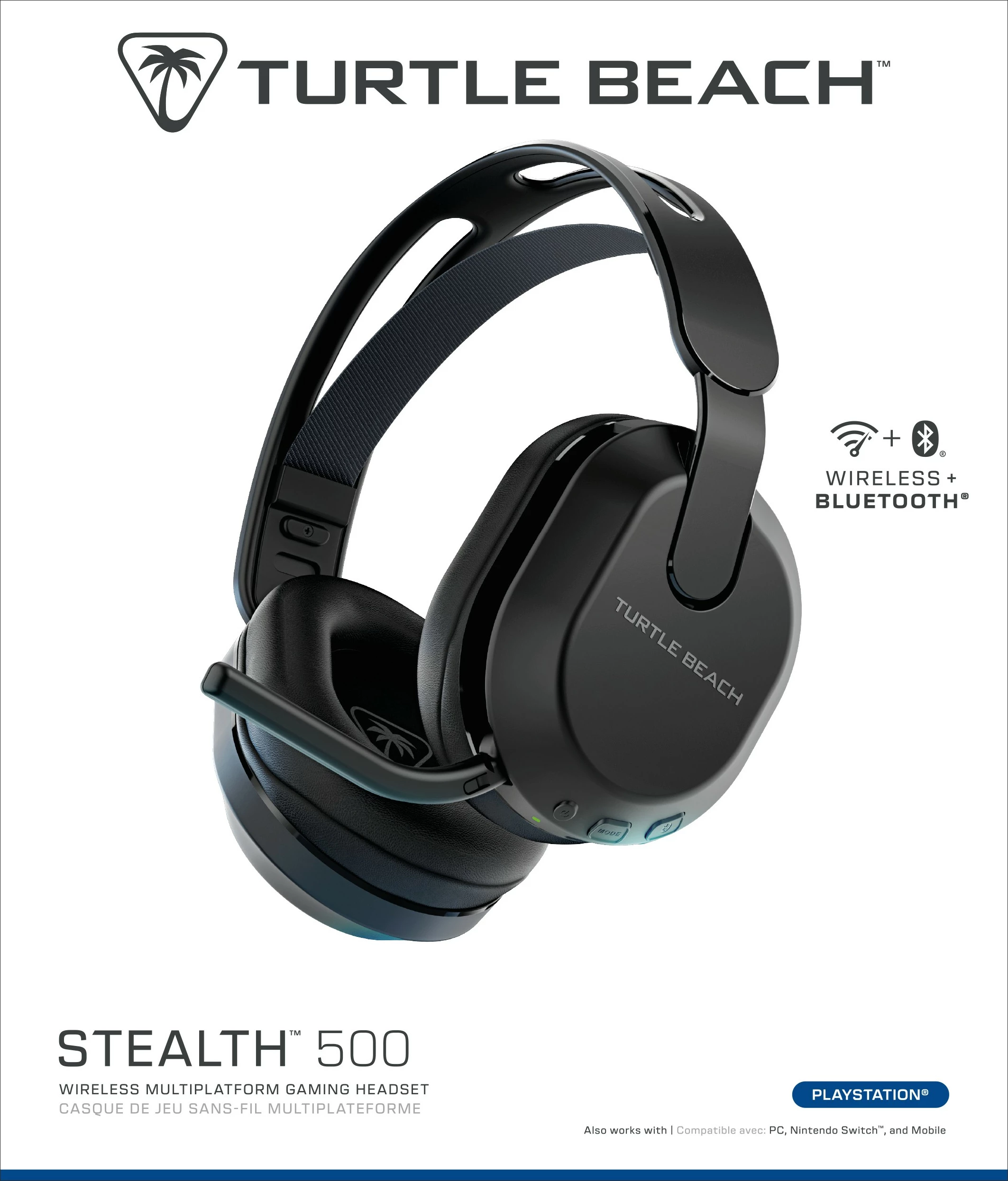 Kufje gaming Turtle Beach Stealth 500 wireless, 40h, Bluetooth 5.2, e zezë