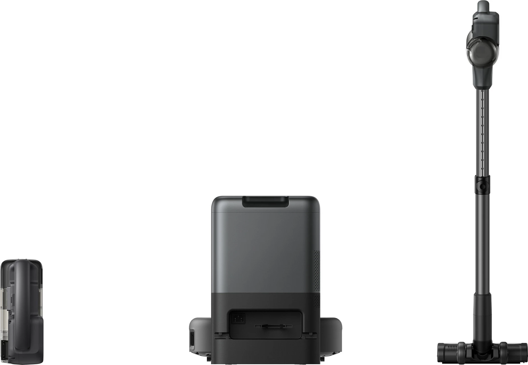 Robot fshesë EUFY E20, 8000Pa, me mop dhe stacion me qese pluhuri, Wi‑Fi, e zezë