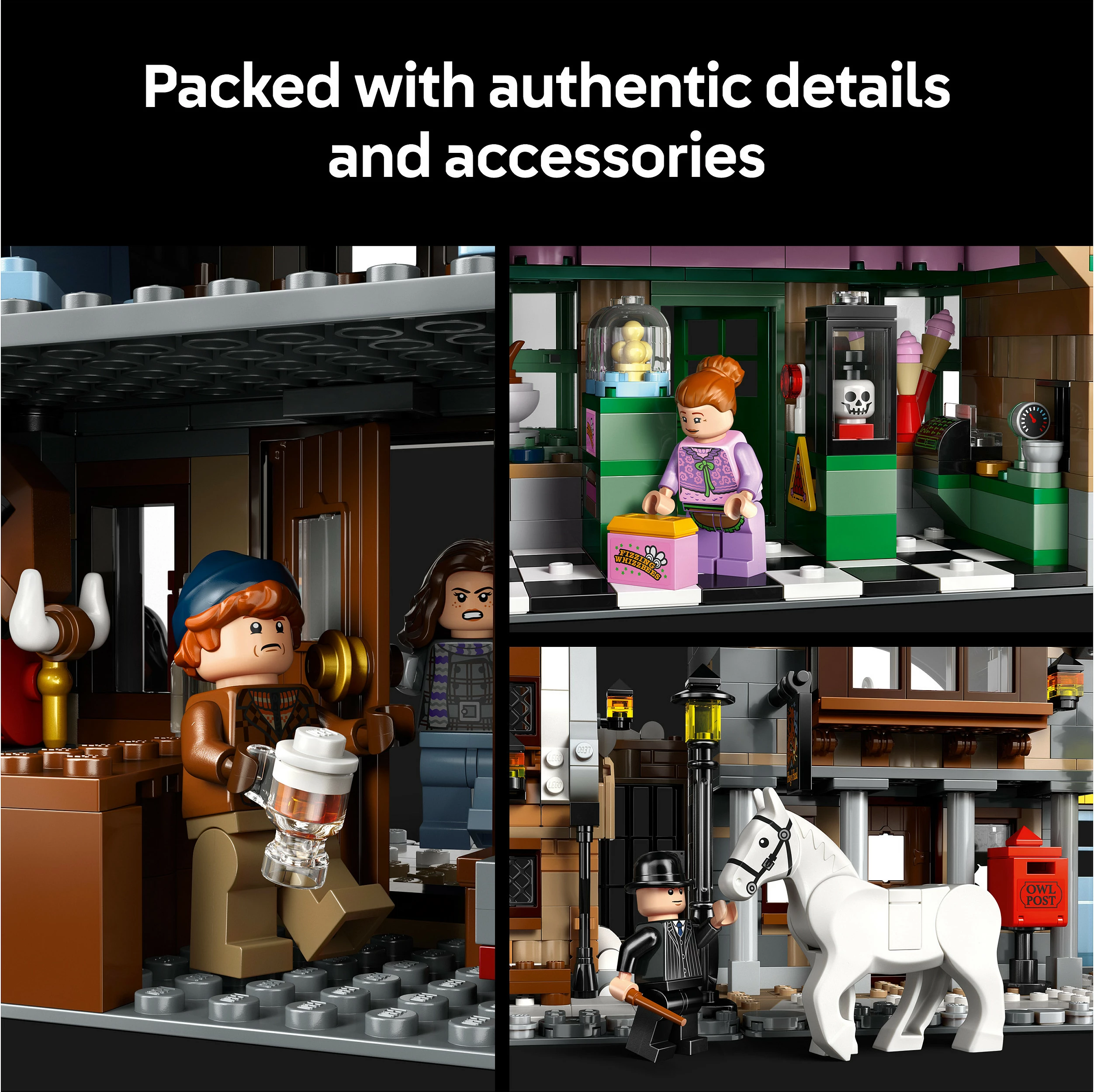 Set ndërtimi LEGO Harry Potter 76457 Hogsmeade Village (Collectors Edition), 3228 copë, 18+, multicolor