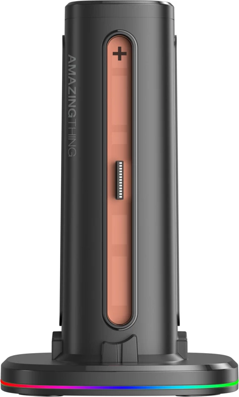 Karikues/dok për kontrollera Nintendo Switch 2 Joy-Con, AmazingThing Thunder Pro PlayDock, deri 4 kontrollera, LED/RGB, me kabllo USB-C, e zezë