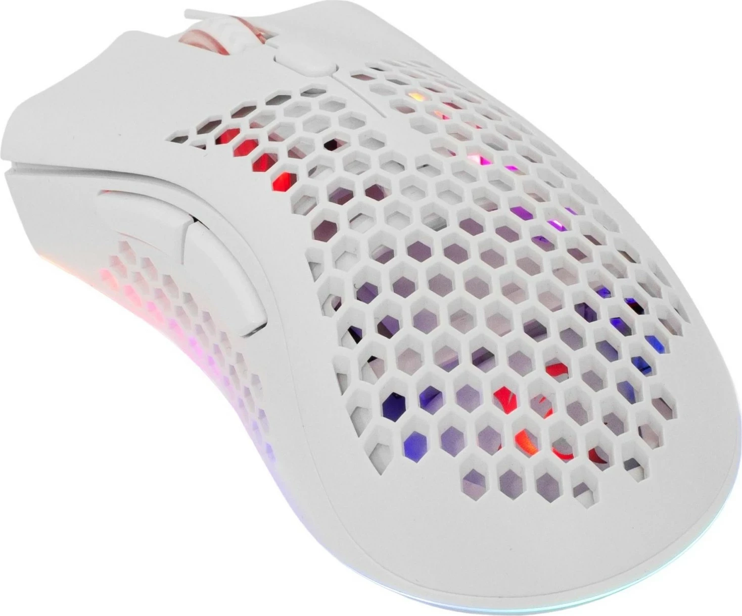 Maus White Shark Lionel WGM-5012, RGB, 10.000 DPI, i bardhë